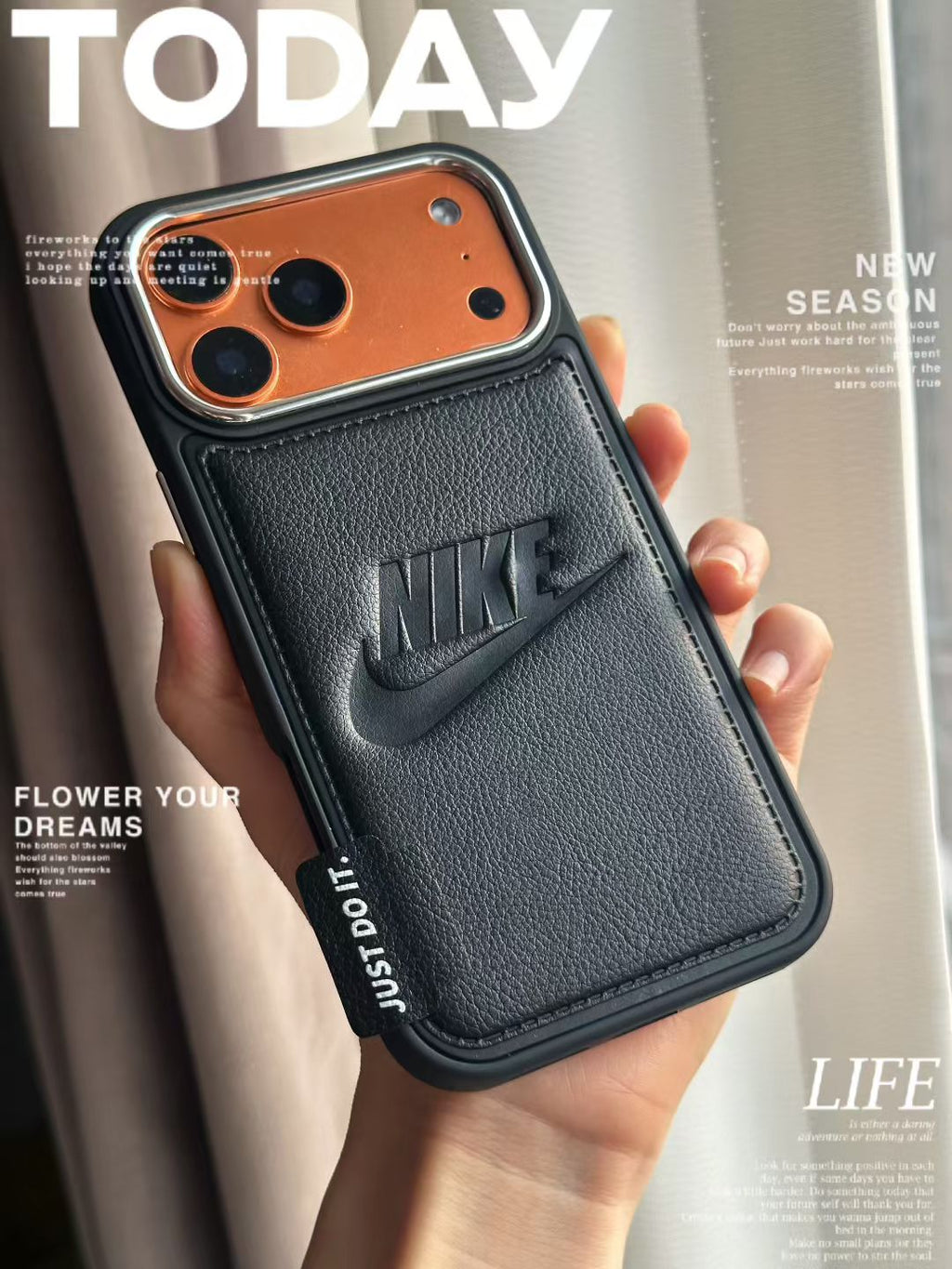 Sport-Inspired Card Holder iPhone Case with Camera Protection