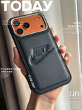 Sport-Inspired Card Holder iPhone Case with Camera Protection