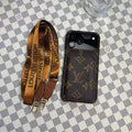 Monogram Leather Phone Case For iPhone 13-17 Series