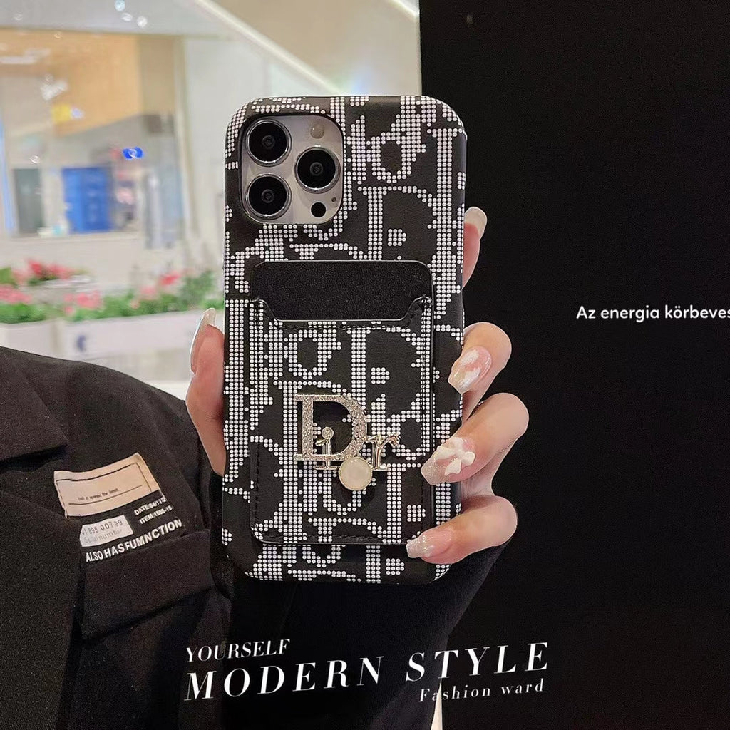 Lady Luxury iPhone Case with Integrated Card Holder