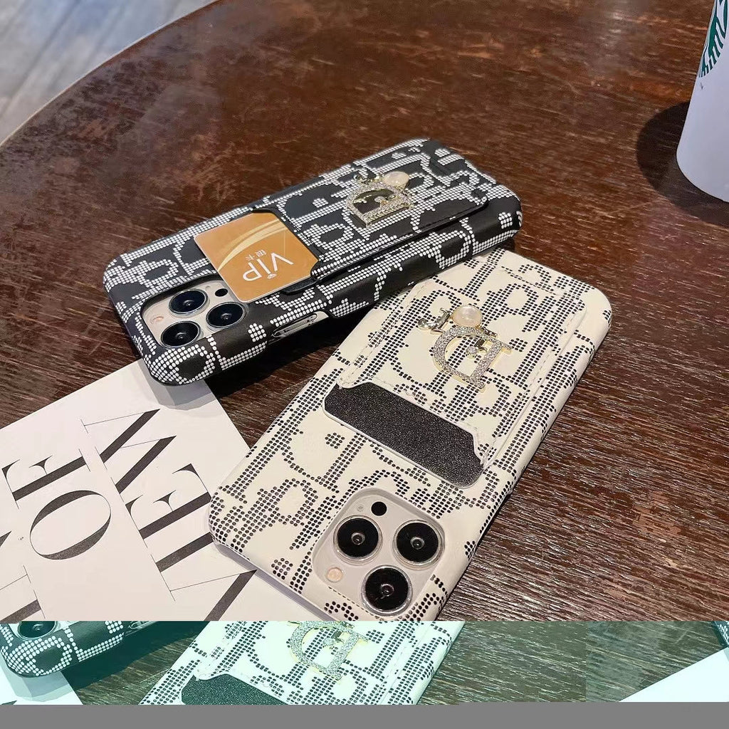 Lady Luxury iPhone Case with Integrated Card Holder