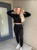 Luxuii Crop Top Jogger 2PC Lounge Sets