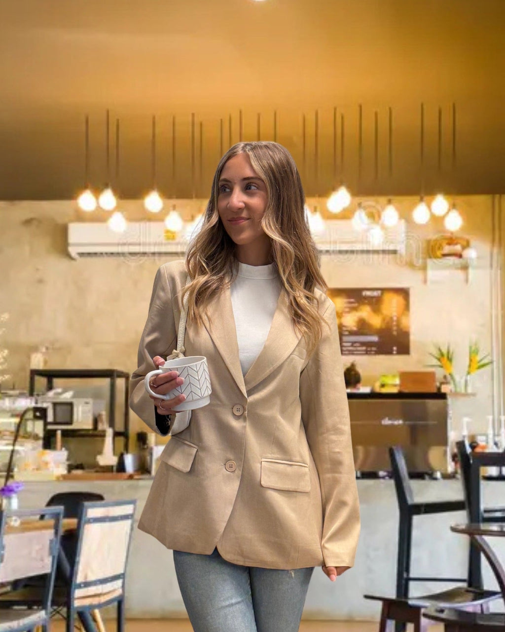 Luxuii Business Casual Blazers Fall Jackets Lapel Open Front Blazer