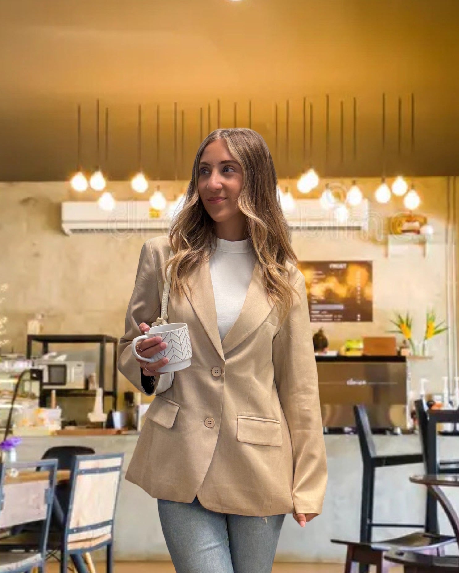 Luxuii Business Casual Blazers Fall Jackets Lapel Open Front Blazer
