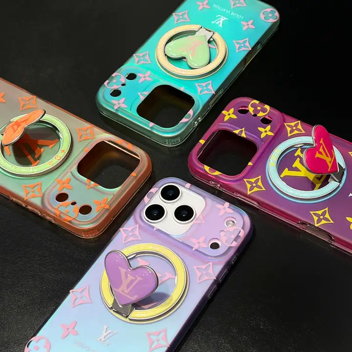 Colorful Heart Magnetic Holder For iPhone 13-17 Series
