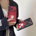 Luxury Monogram Floral Mascot Phone Case for iPhone 13-17