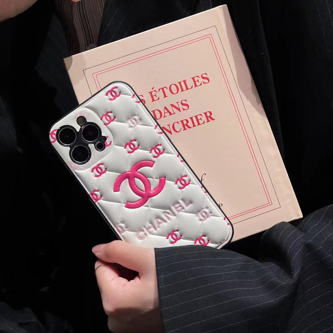 Embossed iPhone Case: Classic Luxury Design