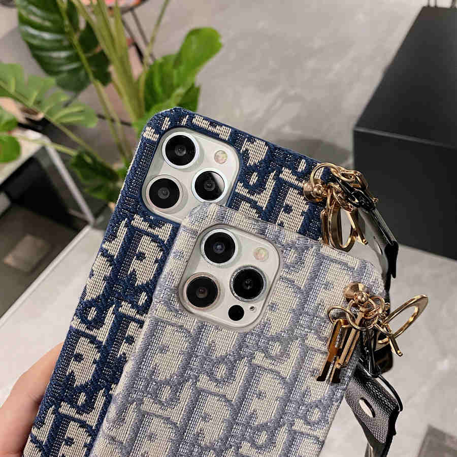 Luxury Monogram Charm Strap iPhone Case