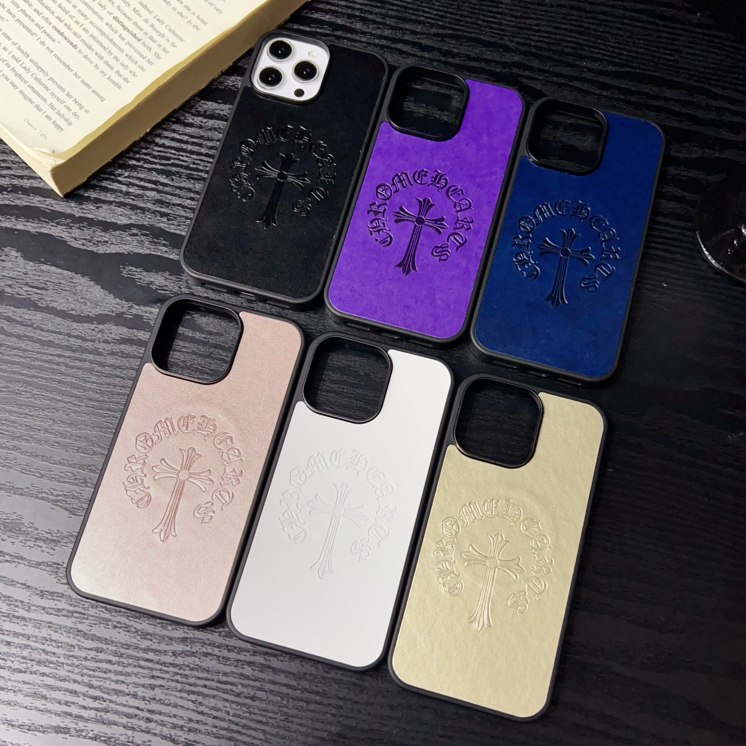 Premium Cross Pattern MagSafe Compatible iPhone Case