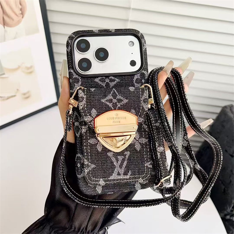 Luxury Phone Case with Strape For iPhone 13-17 Series