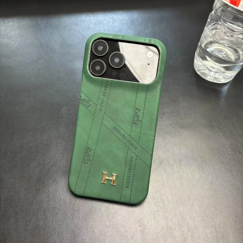 Luxury Leather Case For iPhone 12-17