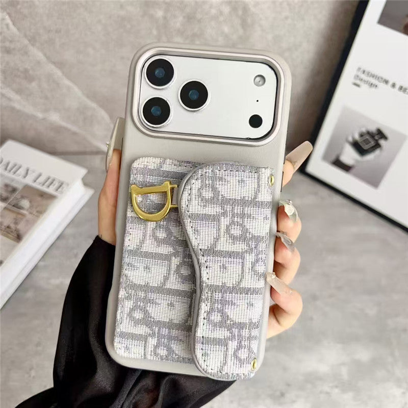 Leather Phone Case With Card Holder For iPhone 17/ 16 / 15/ 14