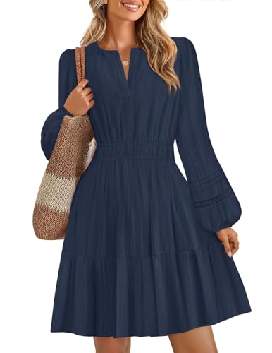 Luxuii Lightweight V Neck High Waist A Line Casual Party Dress