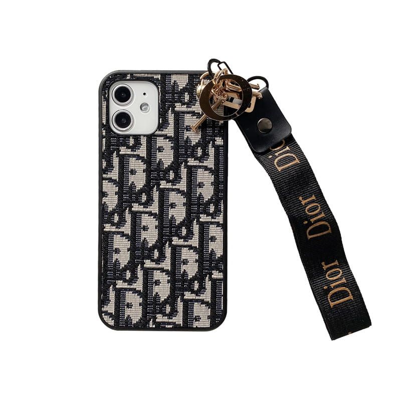 Luxury Monogram Charm Strap iPhone Case