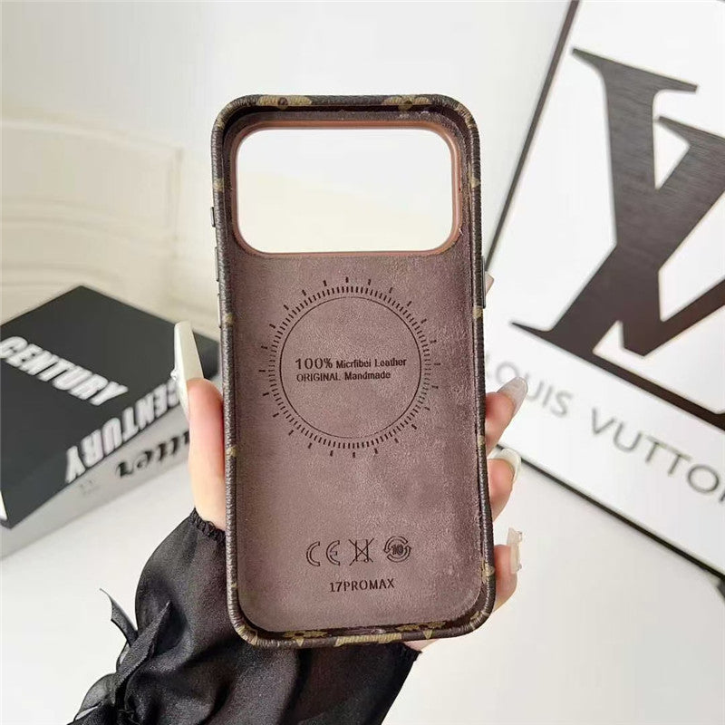 Leather Card Holder Phone Case For iPhone 13-17
