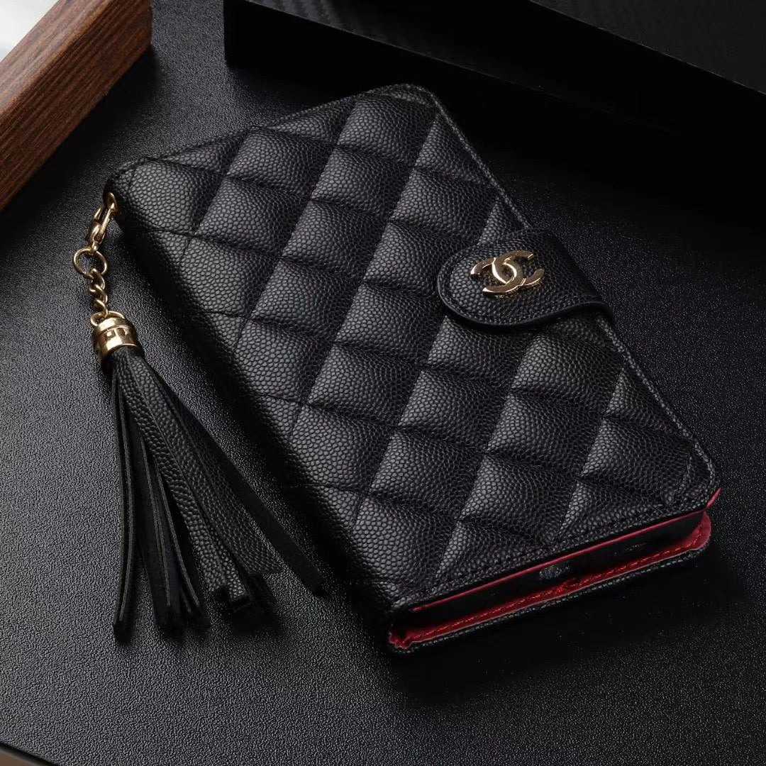 Elegant Quilted Wallet & Card Holder iPhone Case