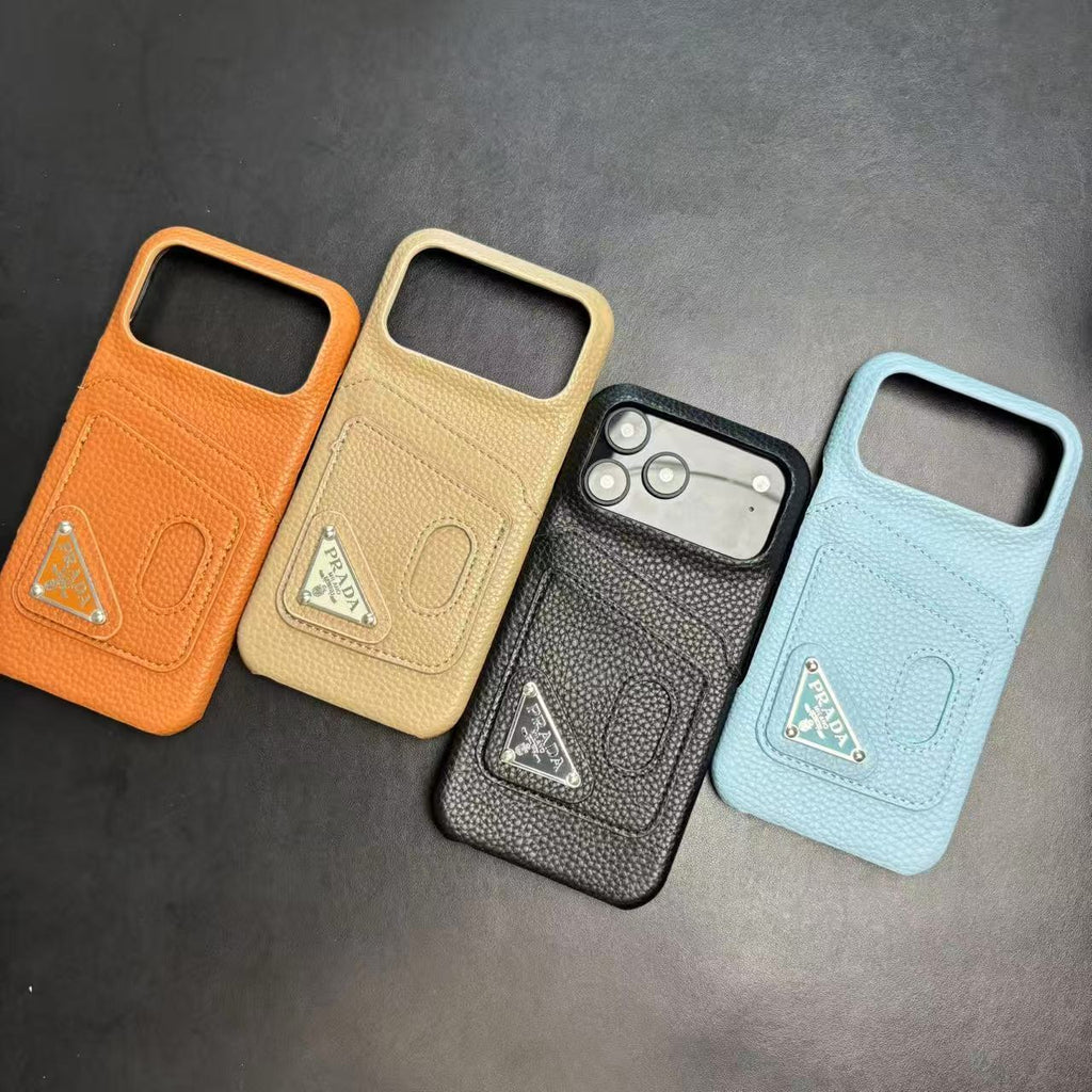 Stylish Case with Card Holder For iPhone 13-17