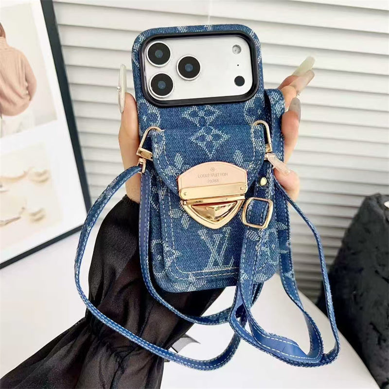 Luxury Phone Case with Strape For iPhone 13-17 Series