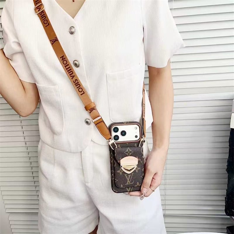 Luxury Phone Case with Strape For iPhone 13-17 Series
