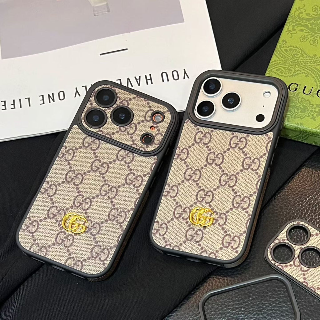 Luxury iPhone Case with Interchangeable Camera Lens Frames