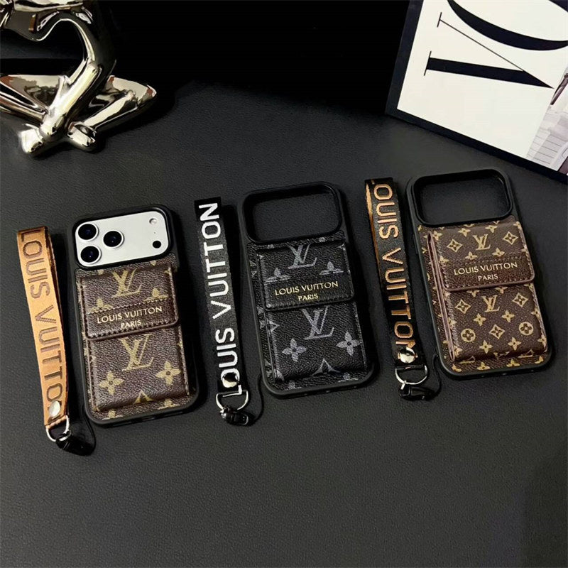 Phone case with card slot for iPhone 12-17 Series