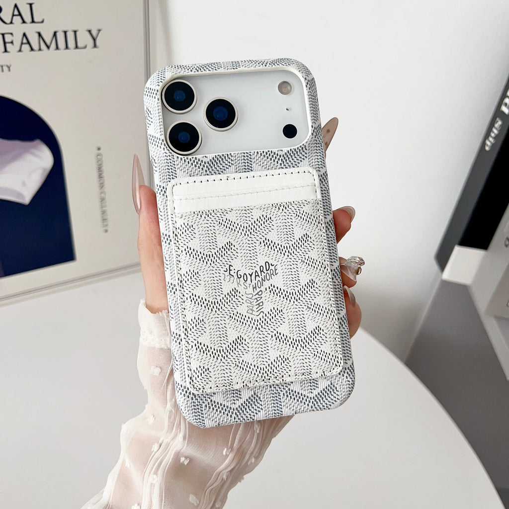 Luxury GY Magnetic iPhone Case with Matching Card Holder