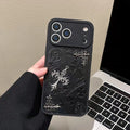 Luxury Gothic Cross Metal Embossed Protective Phone Case
