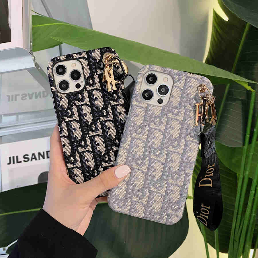 Luxury Monogram Charm Strap iPhone Case