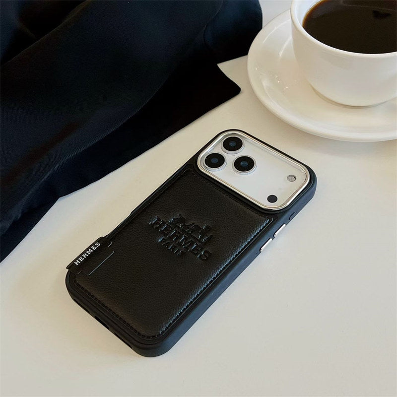 Premium Leather Style Case for iPhone 12 - 17 Series
