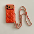 Luxury Crossbody Wallet iPhone Case with Chain Strap