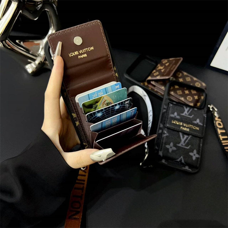Phone case with card slot for iPhone 12-17 Series