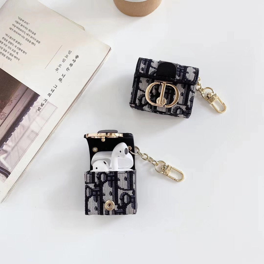 Vintage Monogram Mini Pouch with Gold Clip