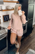Luxuii Waffle Knit Lounge Pajama Set