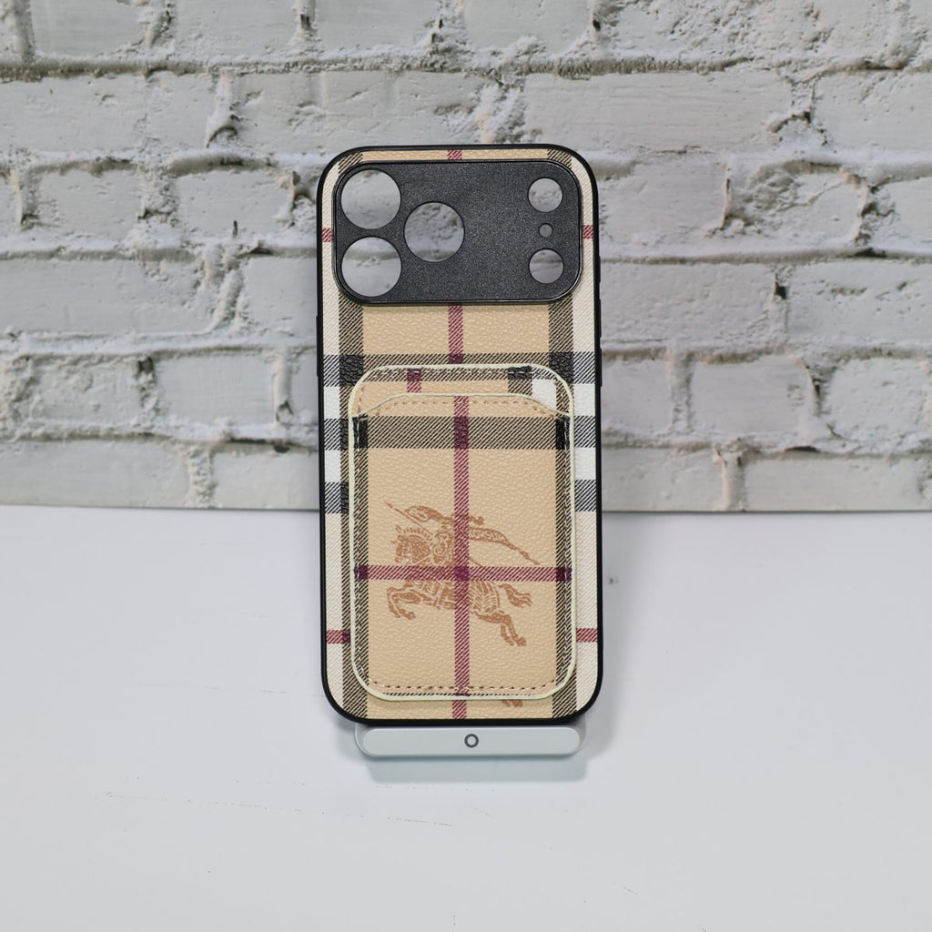 Luxury Card Holder Phone Case For iPhone 12-17