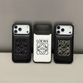 Luxury Inspired Leather iPhone Case with Embossed Anagram Logo