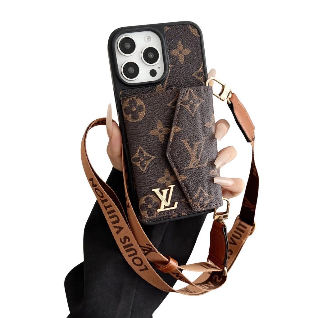 Crossbody Wallet Accordion Card Holder Canvas iPhone Leather cases