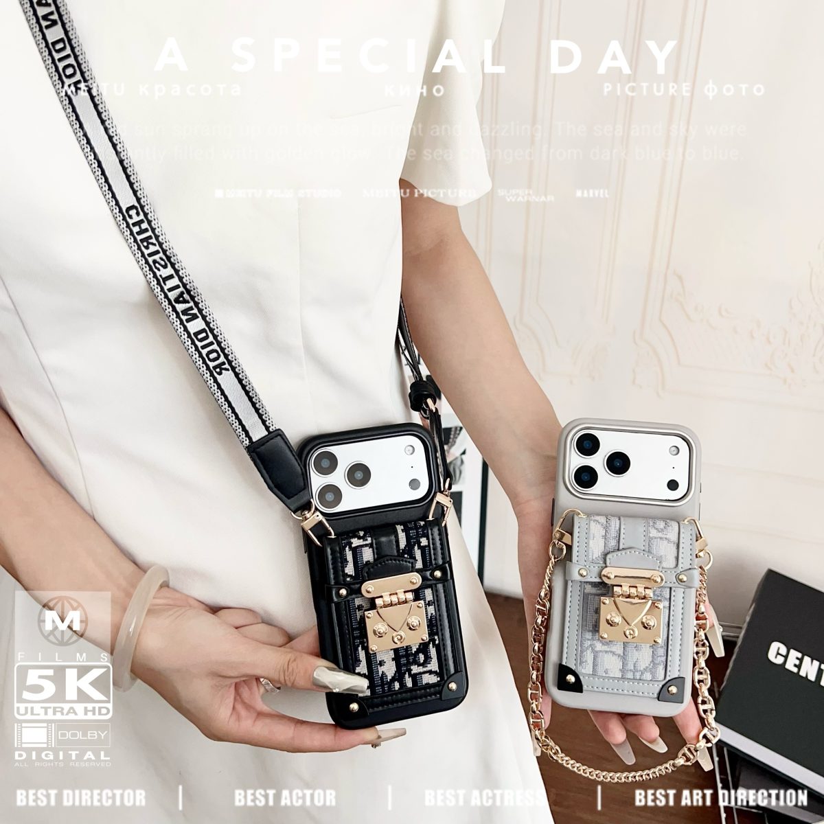 Fashion Crossbody Phone Case iPhone 13-17 Series