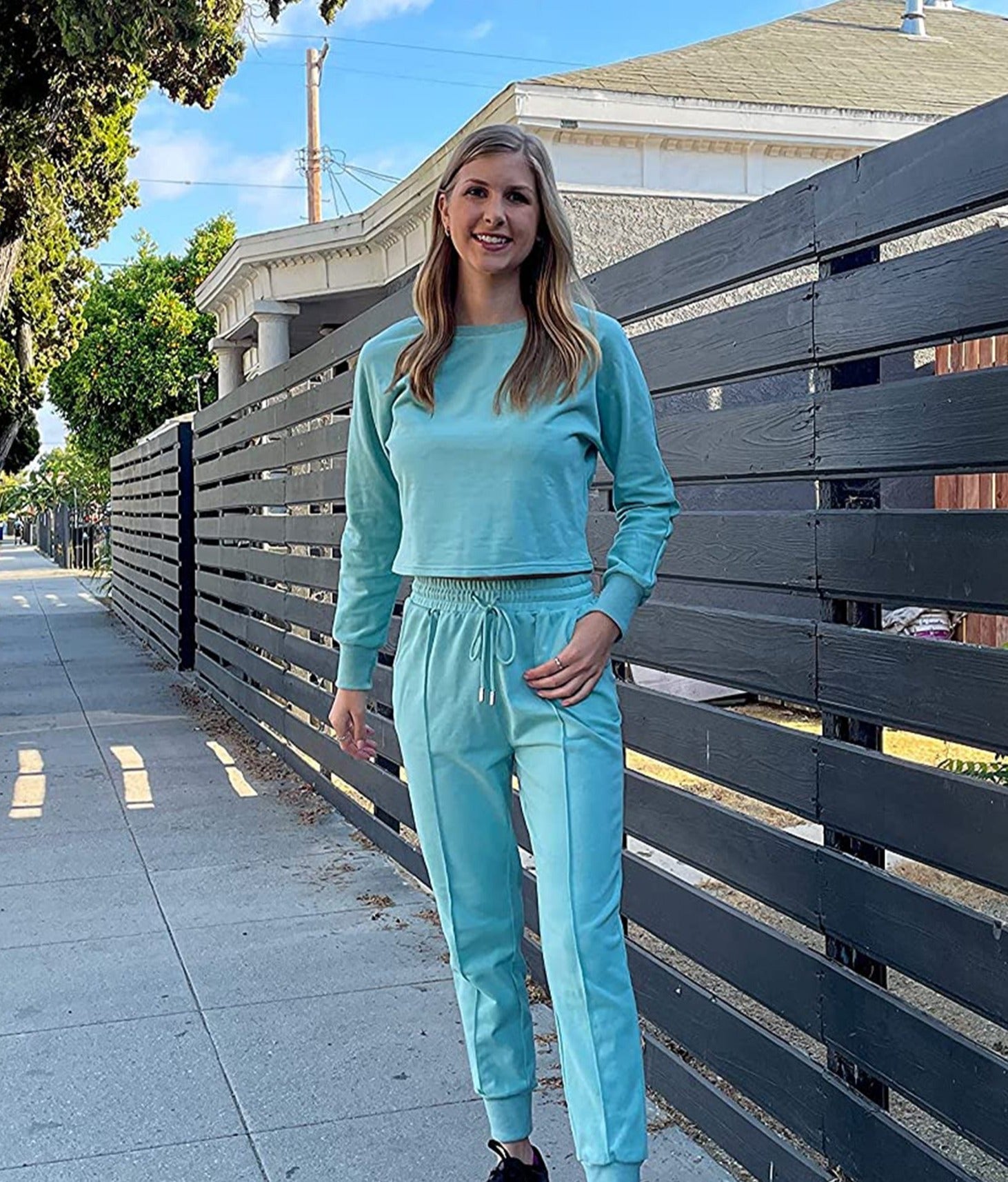 Luxuii Crop Top Jogger 2PC Lounge Sets