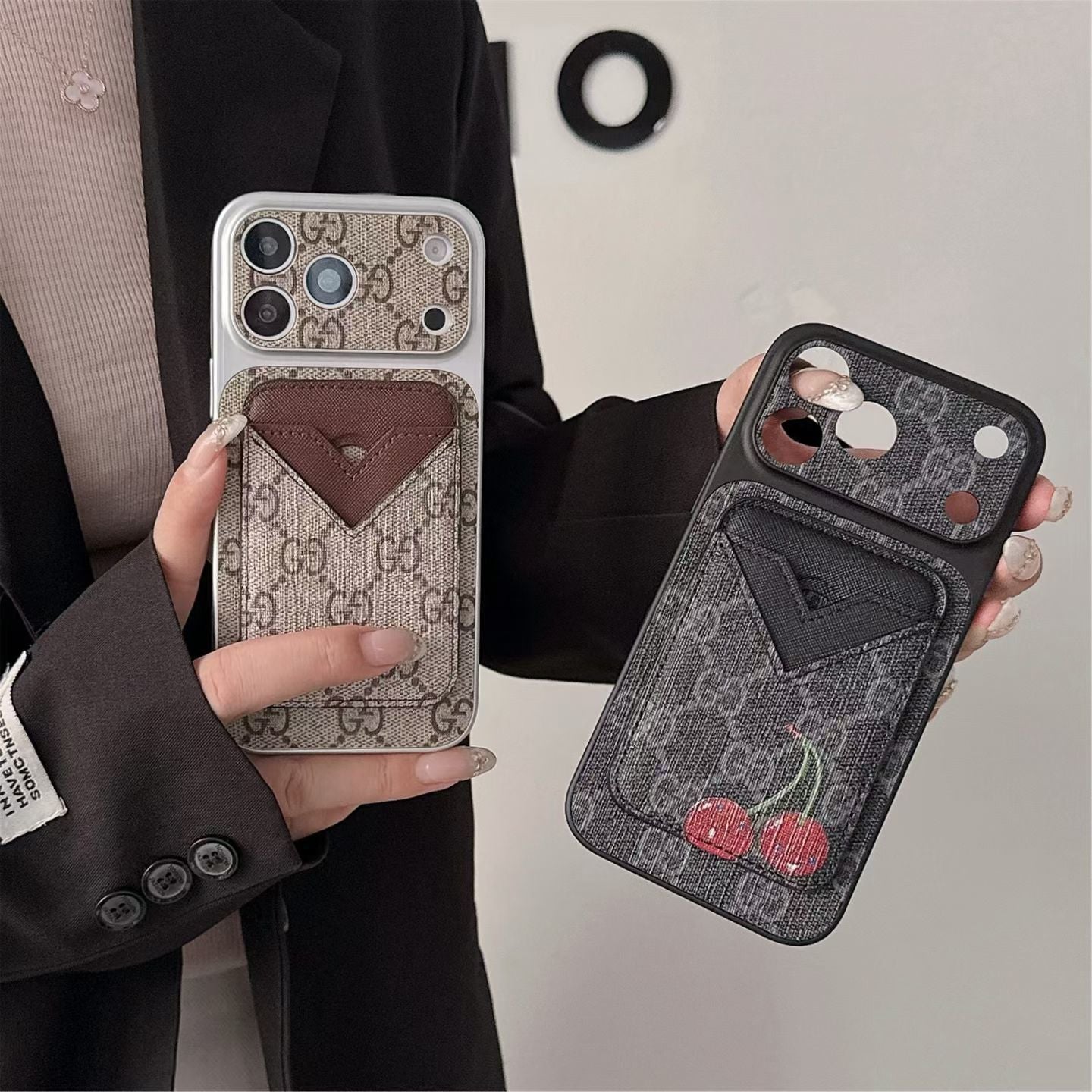 Style Phone case Magnet Card Holder for iPhone 13-17 Series