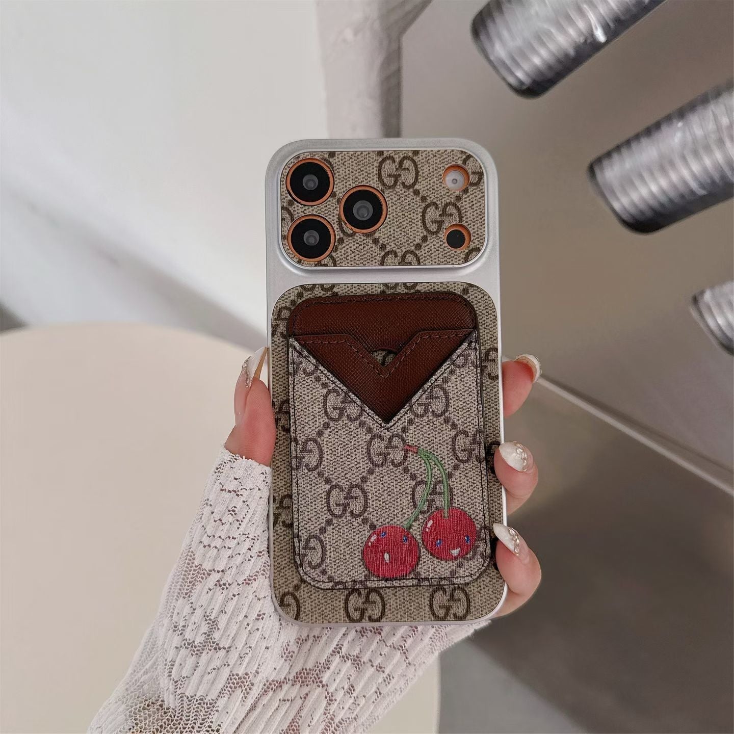 Style Phone case Magnet Card Holder for iPhone 13-17 Series