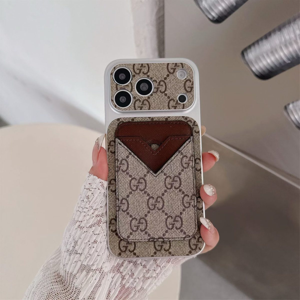 Style Phone case Magnet Card Holder for iPhone 13-17 Series