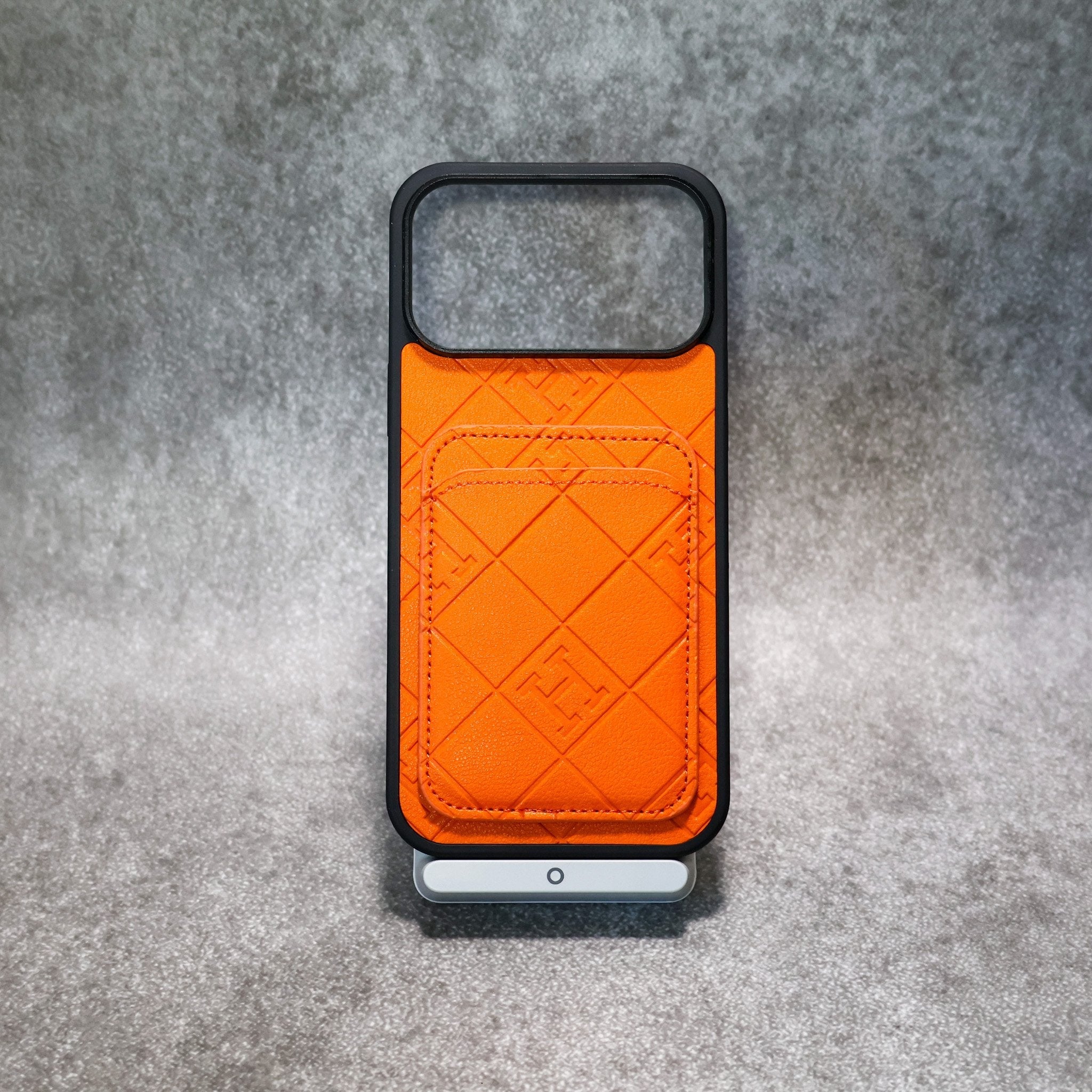 Stamped Leather Case With Card Holder For iPhone 17 / 16 / 15 / 14