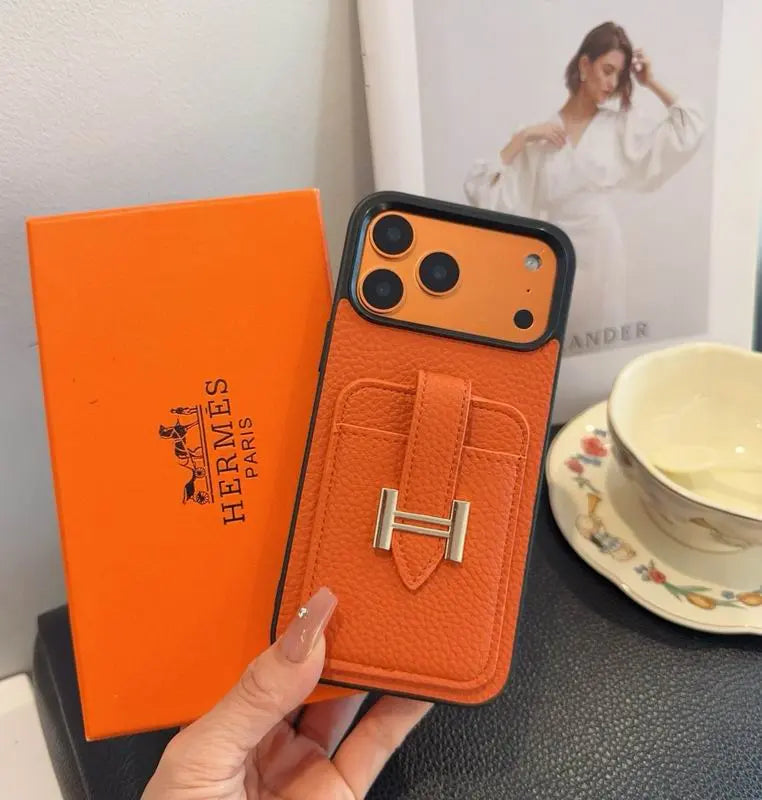 Leather Phone Cover Card Slot For iPhone 12-17 Series
