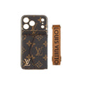 Luxury Monogram Canvas Leather Card Holder iPhone Case