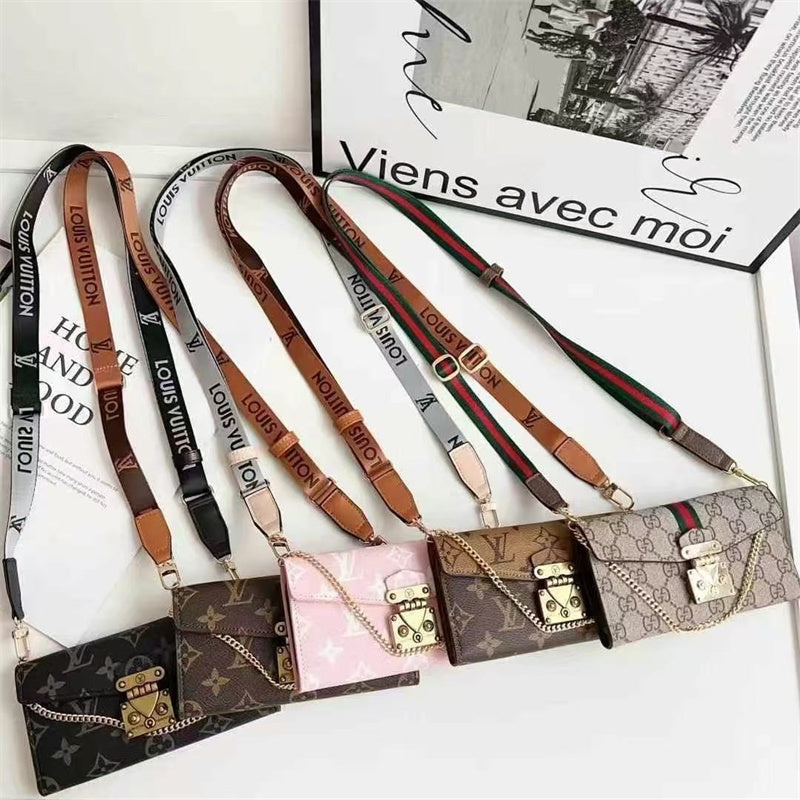 Monogram Luxurious Phone Case With Strap