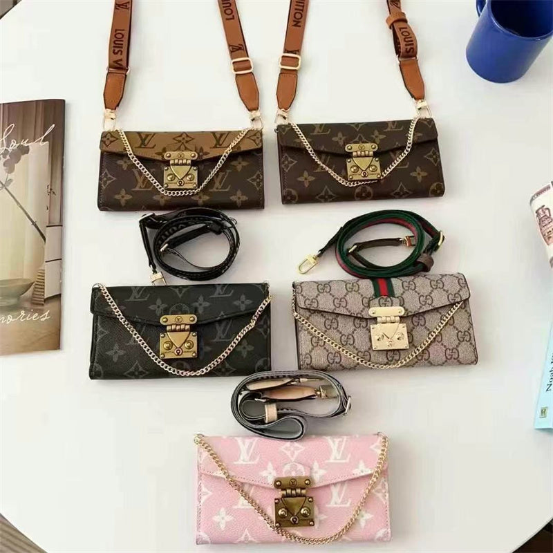 Monogram Luxurious Phone Case With Strap