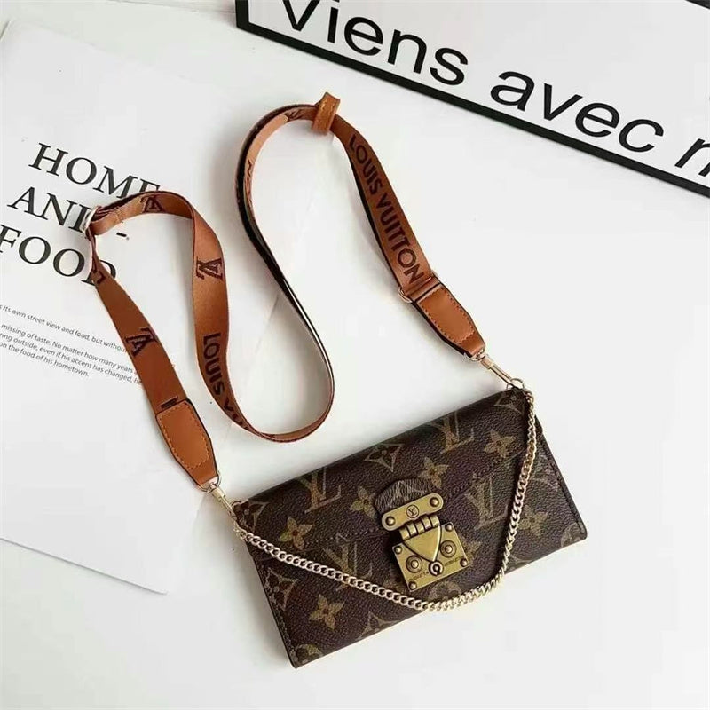Monogram Luxurious Phone Case With Strap