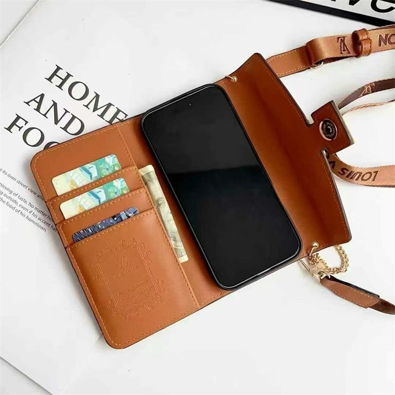 Monogram Luxurious Phone Case With Strap