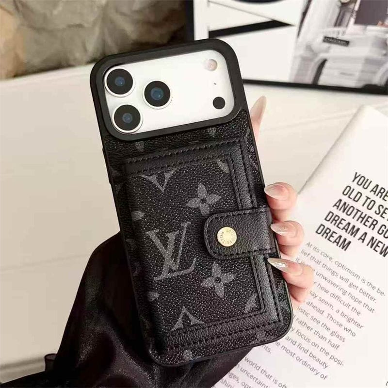 Leather Card Holder Phone Case For iPhone 12-17 Series