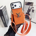 Luxury Phone Case with Card Holder For iPhone 12-17 Series
